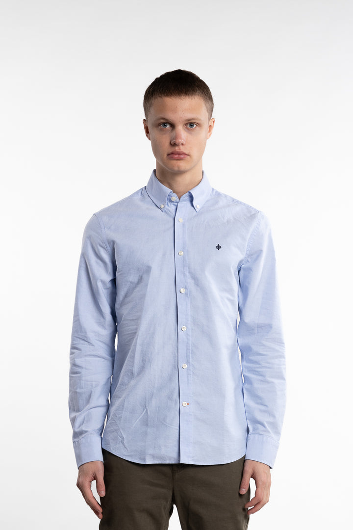 Oxford Slim Fit Button Down Shirt Light Blue