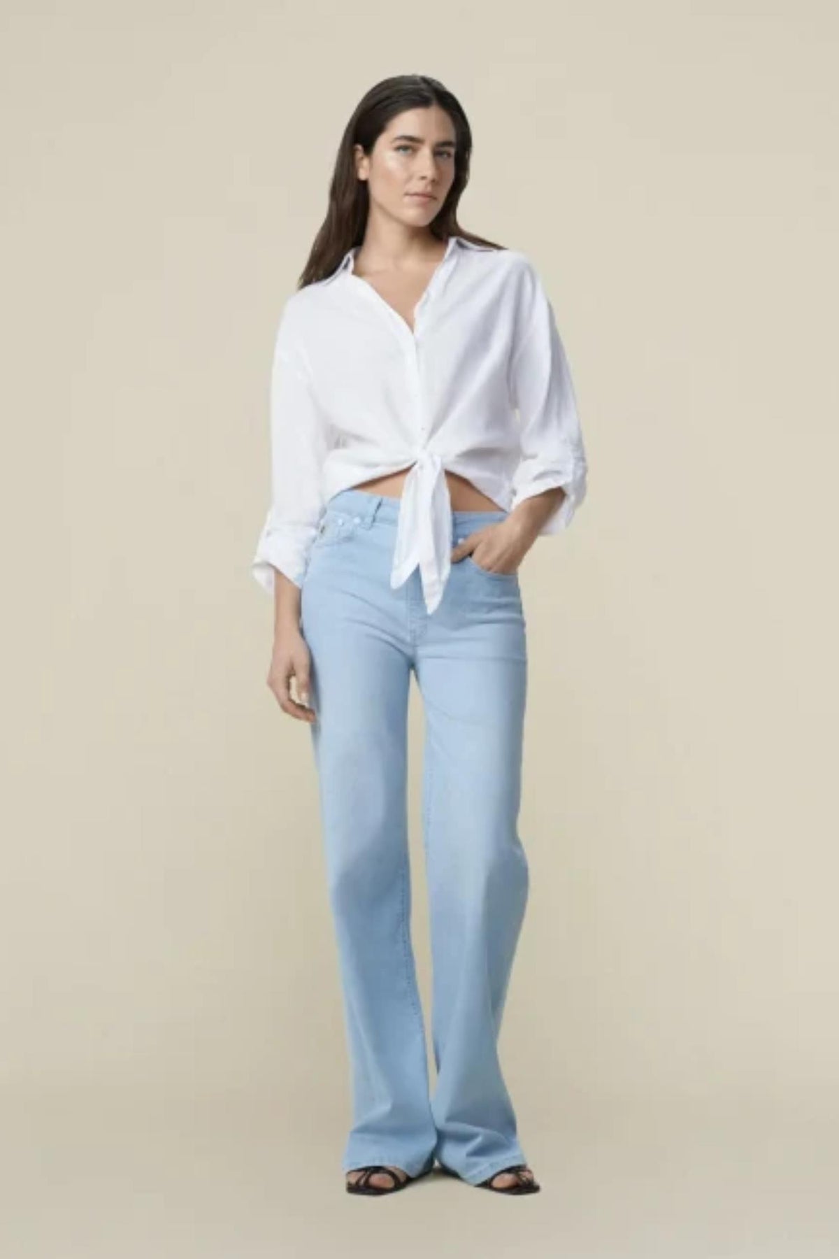 Pia Linen Shirt - White