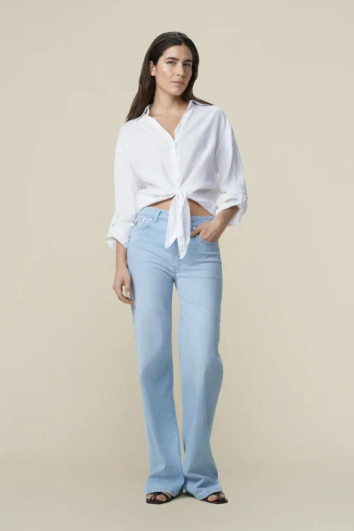 Pia Linen Shirt - White