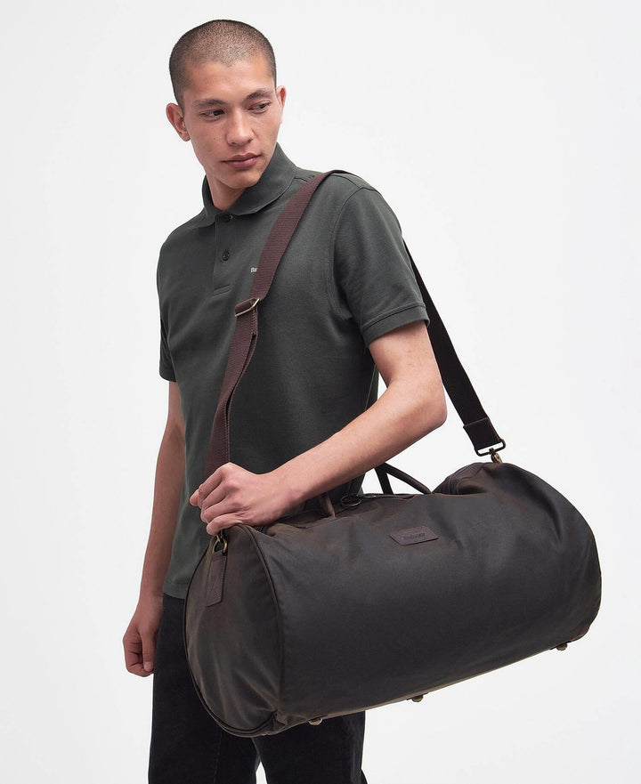 Waxed Holdall Olive
