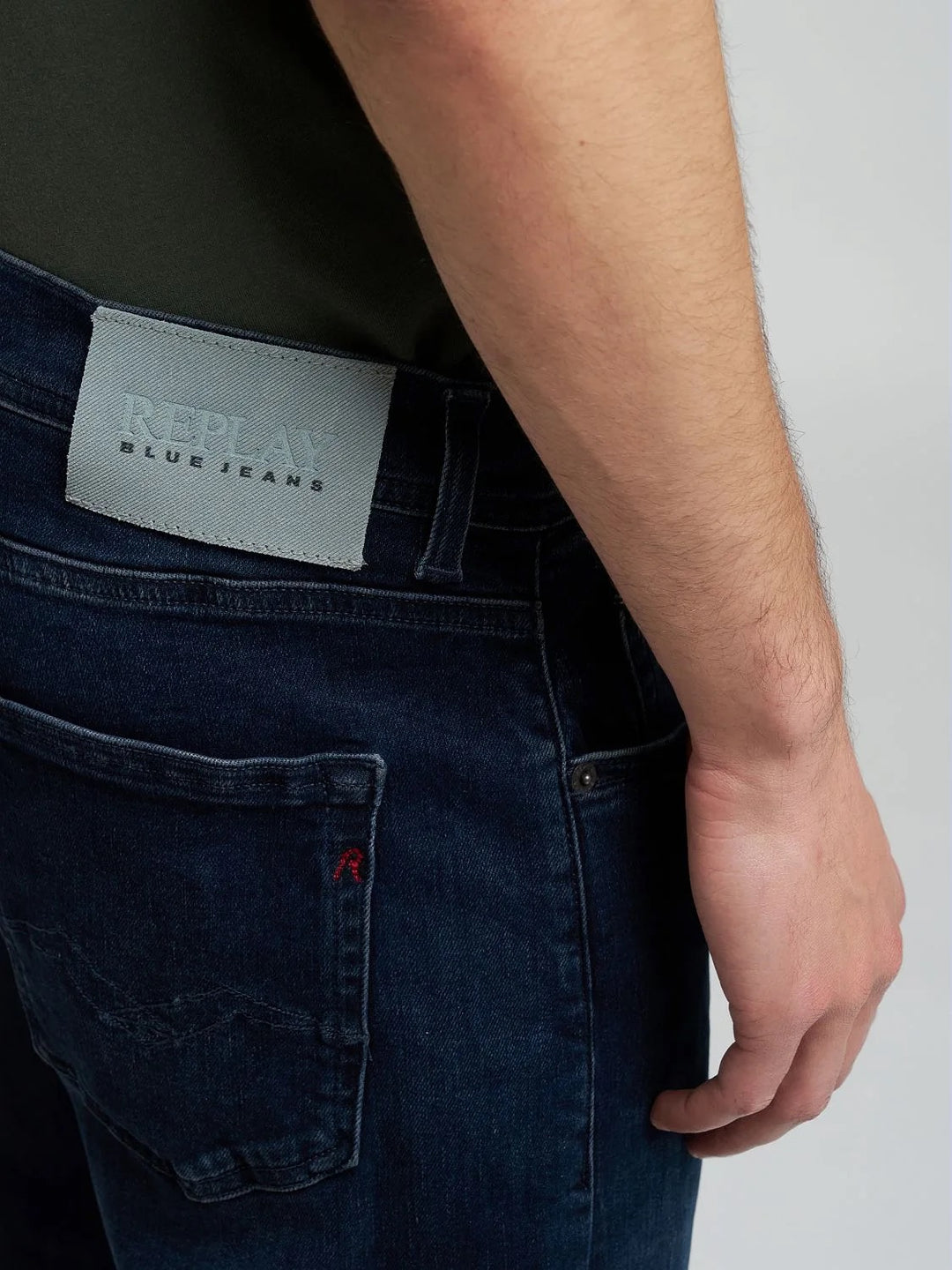 Grover Straight Fit Hyperflex Dark Blue Jeans