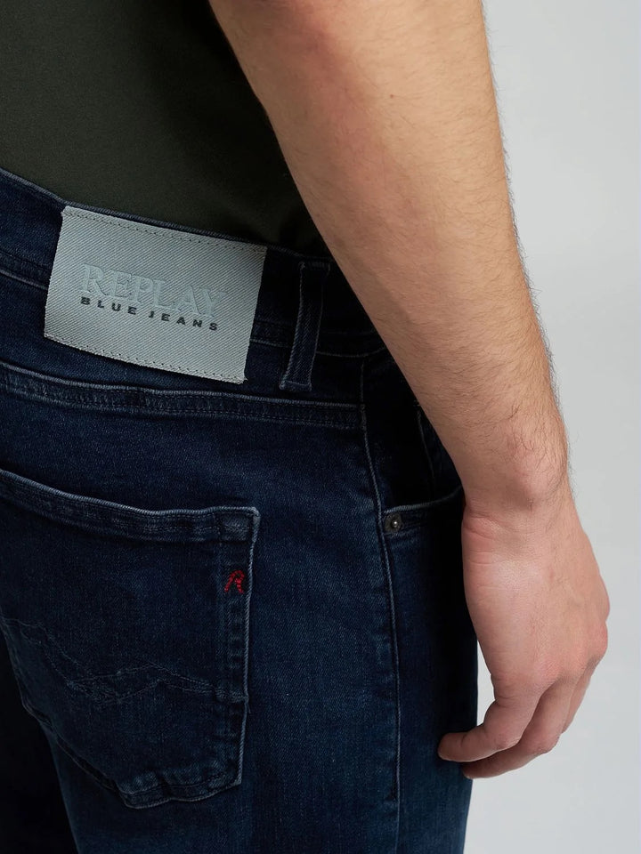 Grover Straight Fit Hyperflex Dark Blue Jeans