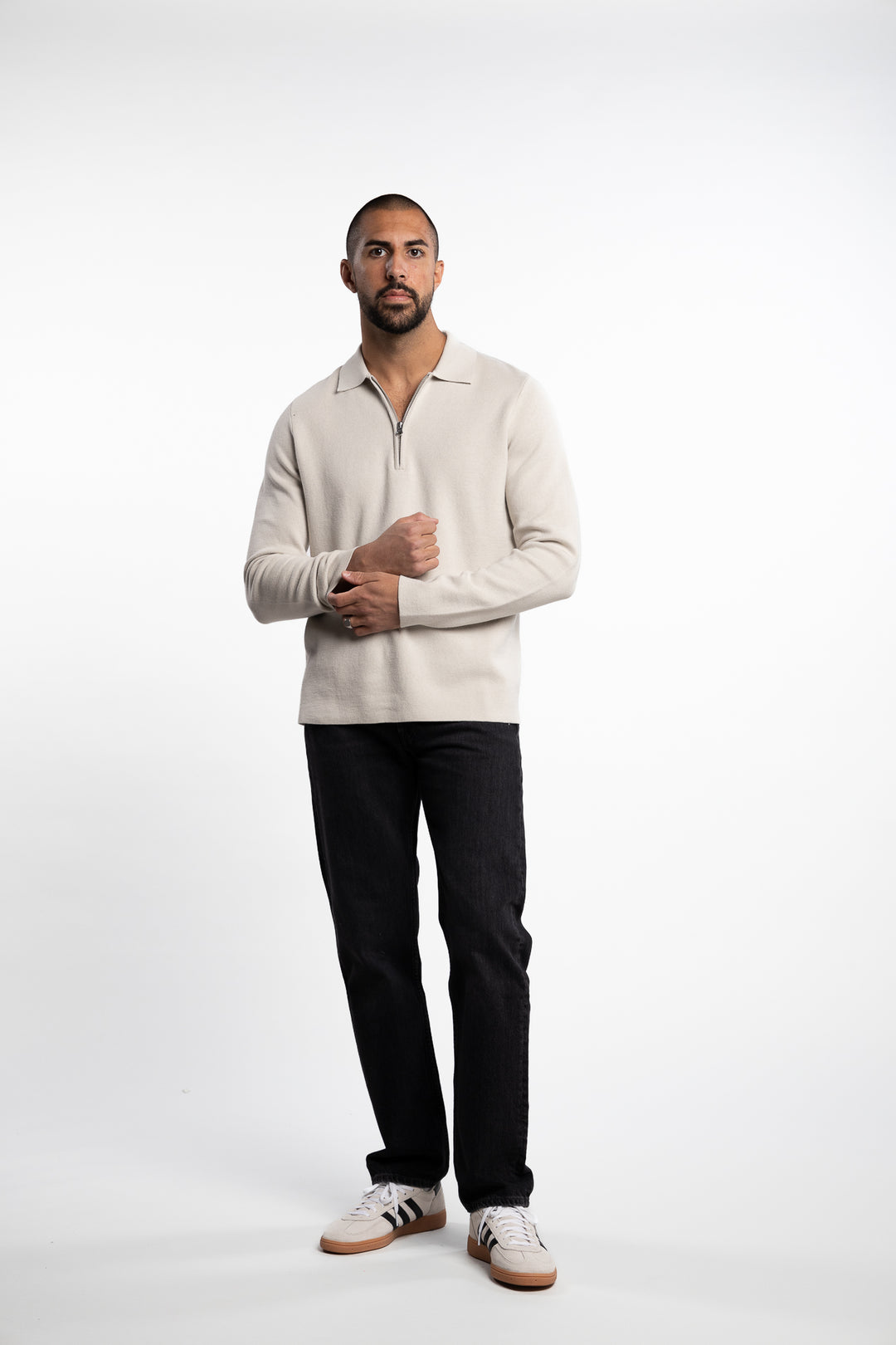 Saguna Half-Zip Polo Moonstruck