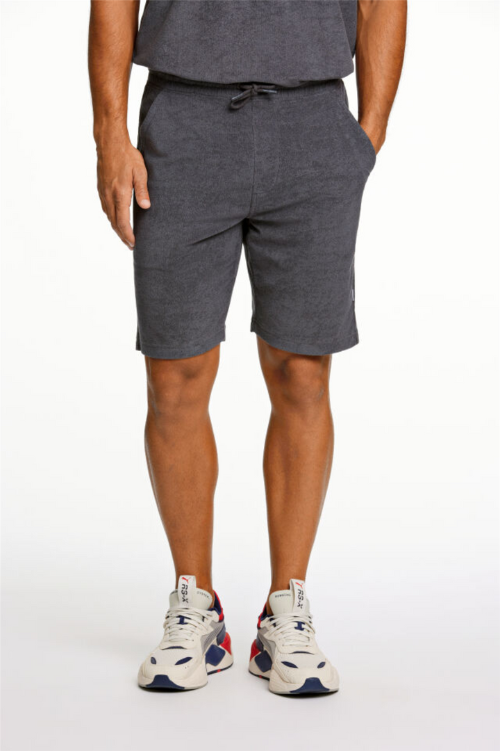 Towel Shorts W. Elastic Waist Navy