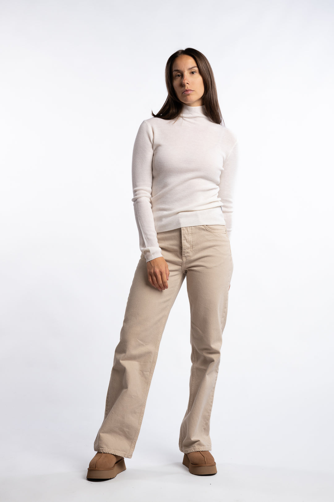 Cora Merino Sweater- White