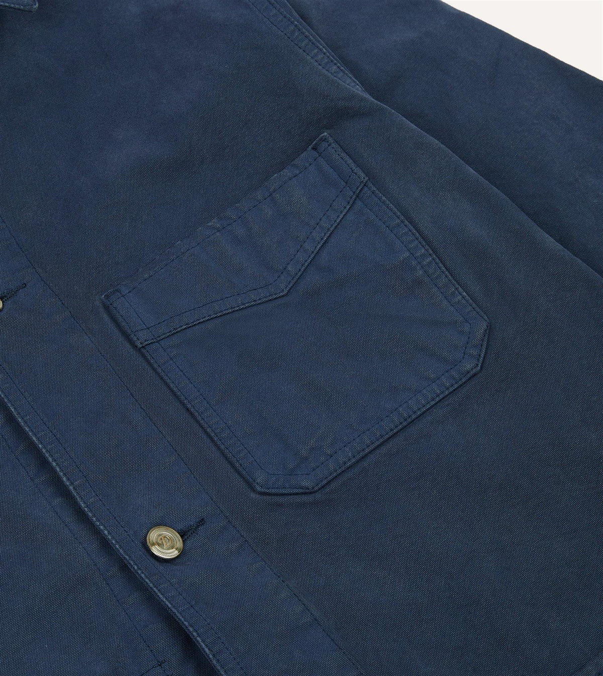 Cotton Duck Canvas Five-Pocket Chore Jacket Navy