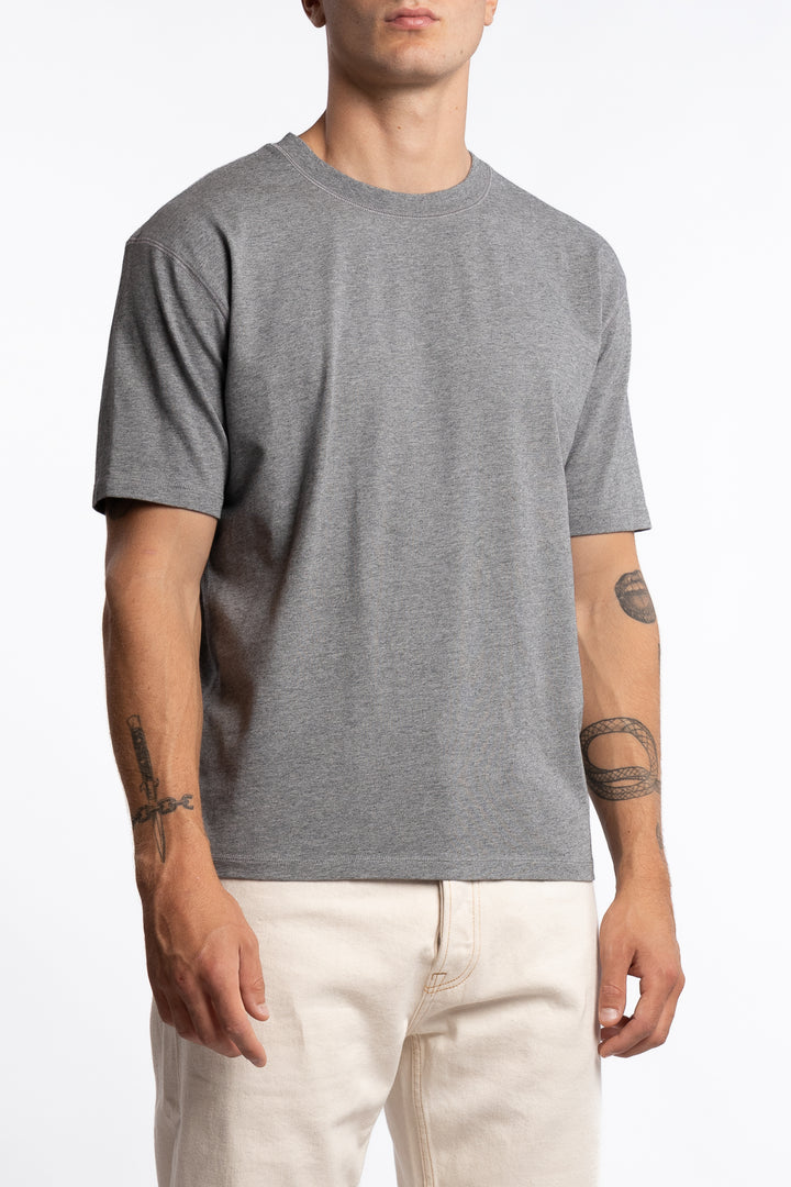 Short Sleeve Hiking T-Shirt Grey Melange