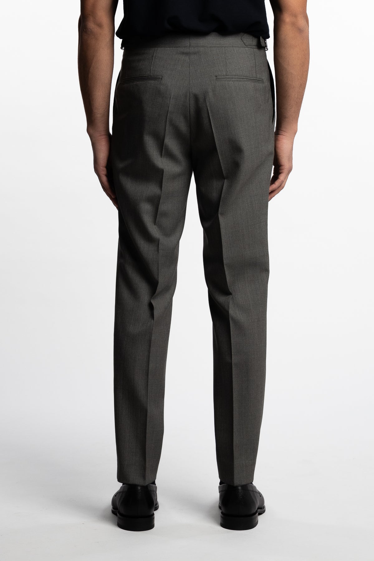 Prato Pleated Wool Trouser Mint Green