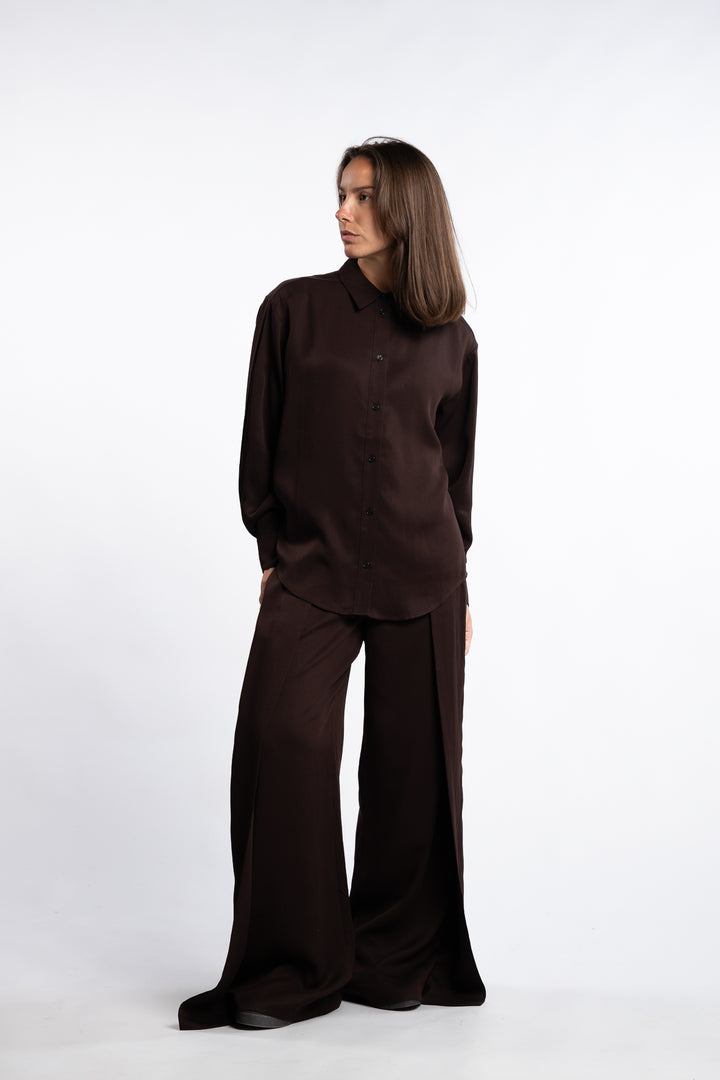 Iris Shirt - Dark Brown