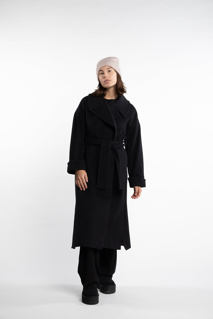 Adele Coat- Black