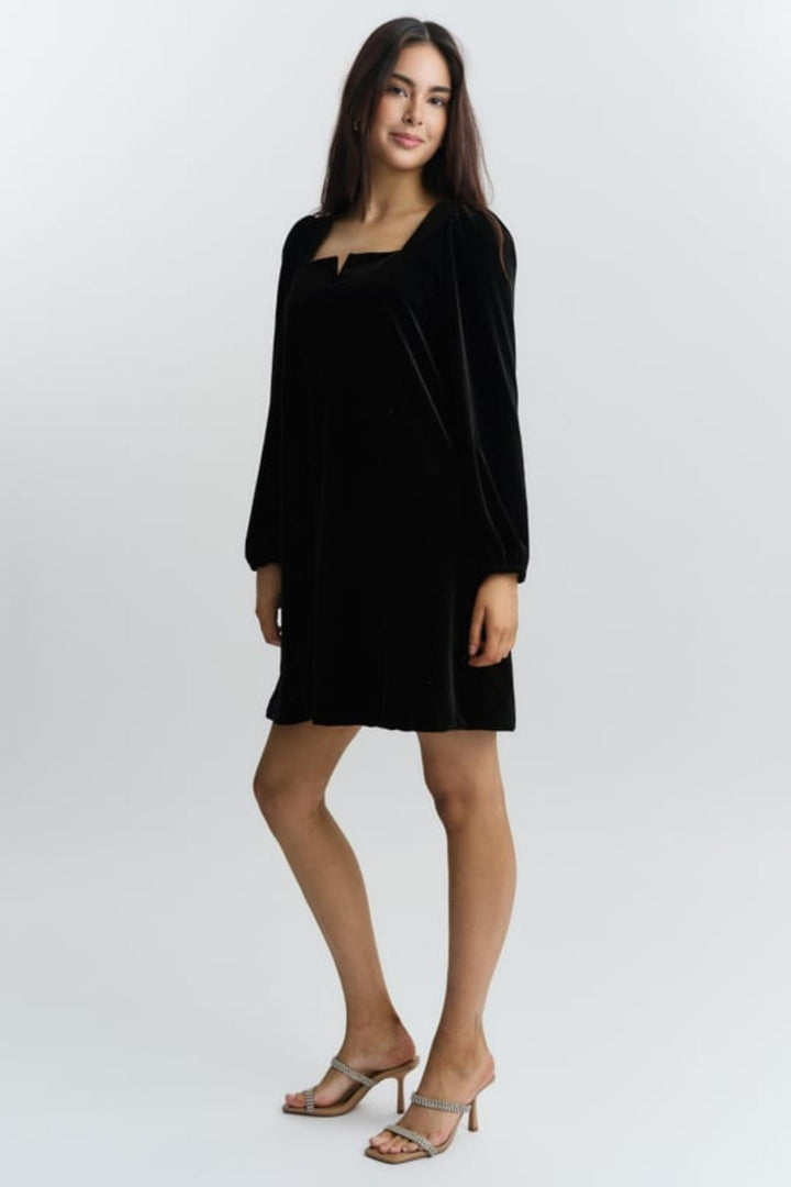Alice Velour Dress- Black