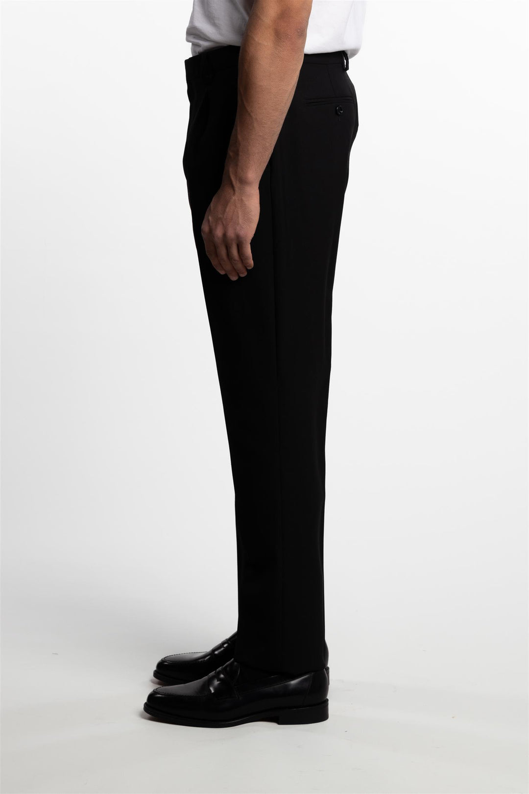 Attitude Wool Trouser Black