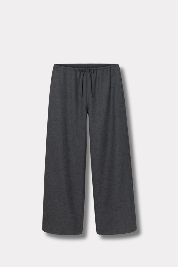 Siena Drawstring Trousers- Charcoal Grey