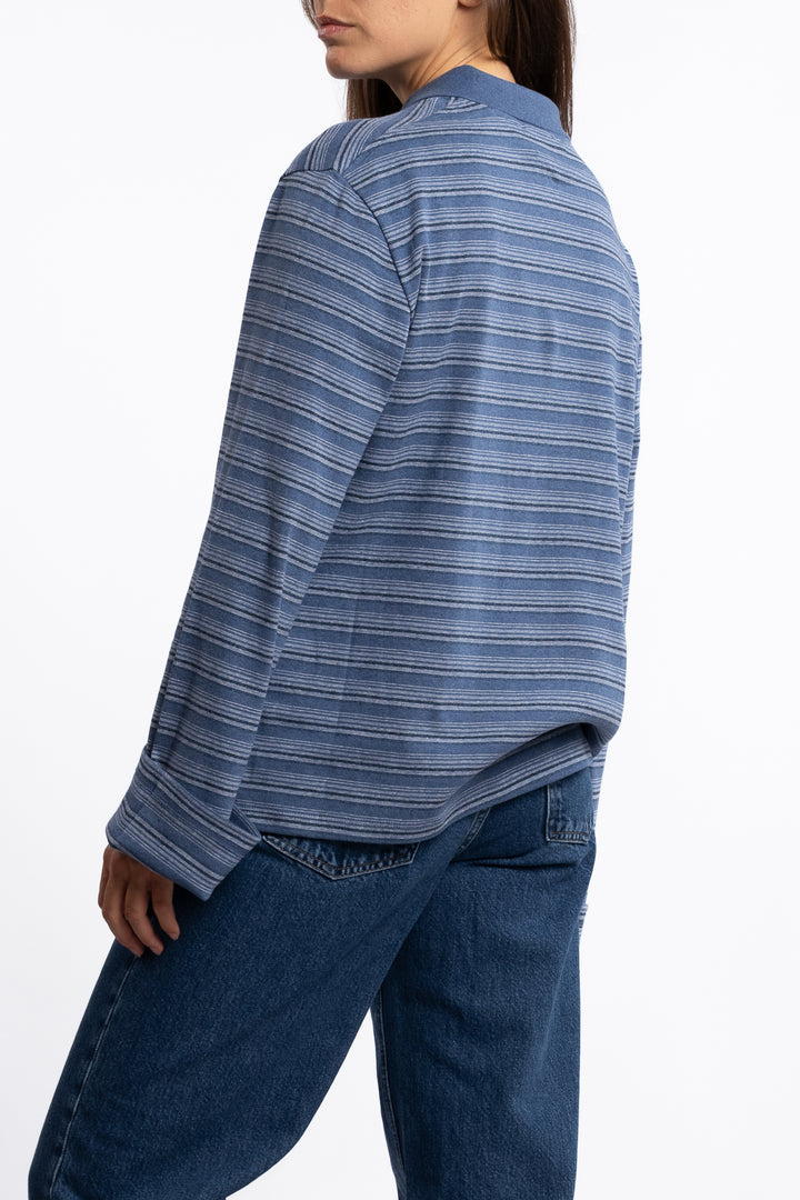Sunny Polo- Blue Stripe