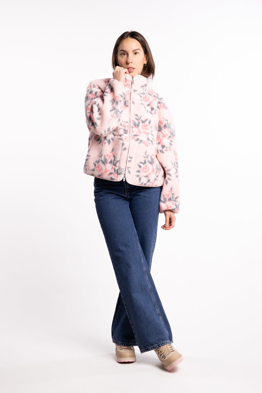 Rype Fleece Jacket - Lt. Pink Mix