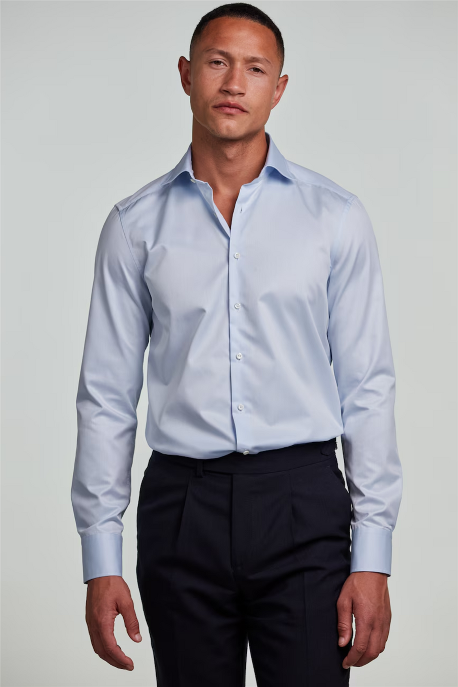 Regular Twill Shirt Light Blue