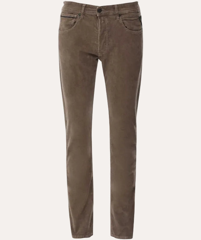 Grover Corduroy Straight Fit Jeans Toffee
