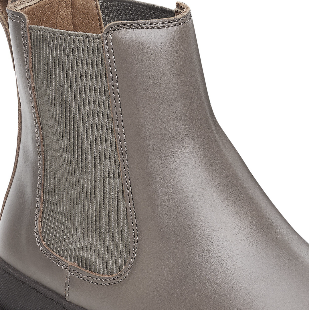 Prescott Slip On Oiled Leather Concrete grey