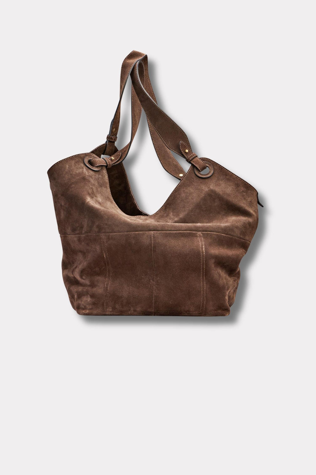 SOHO Shoulder Bag- Umber Suede