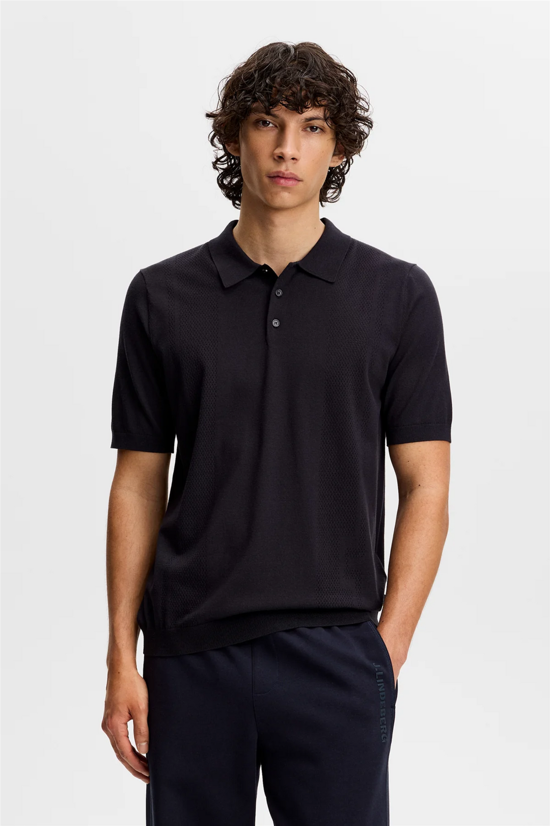 Reymond Seasonal Knit Polo Navy