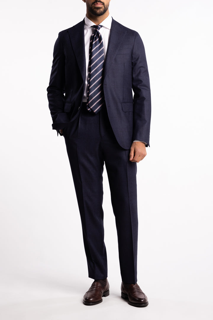 New Sienna Slim Fit Flannel Blazer Navy Check