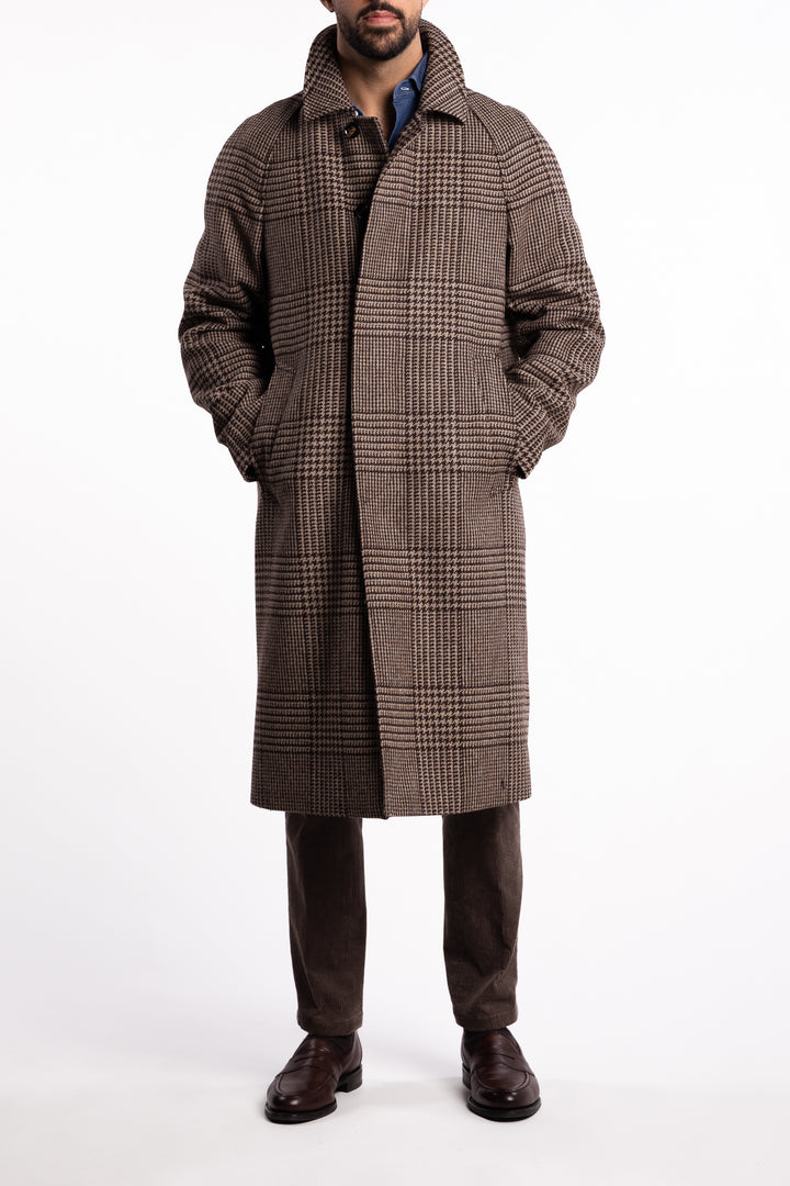 Raglan Coat Brindle Beige