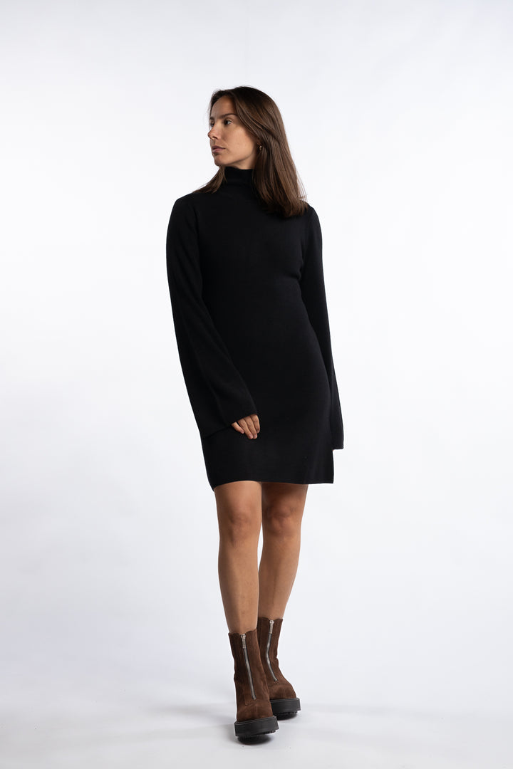 Melina Merino Dress- Black