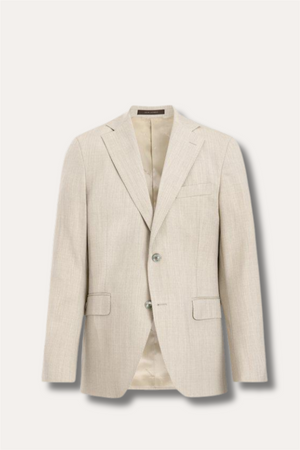 Fogerty Regular Fit Wool Blazer Box Beige