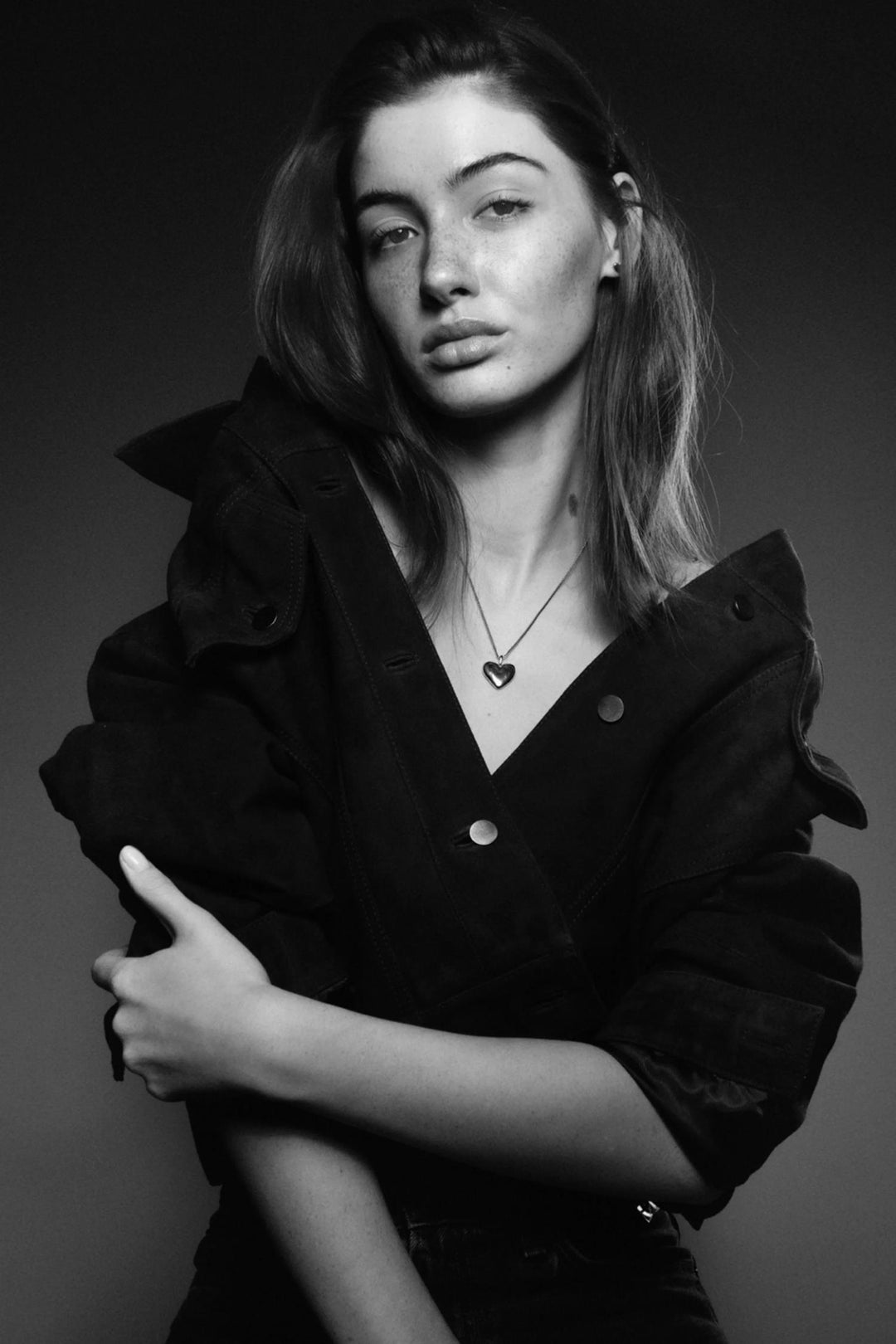 The Big Pebble Heart- Gold