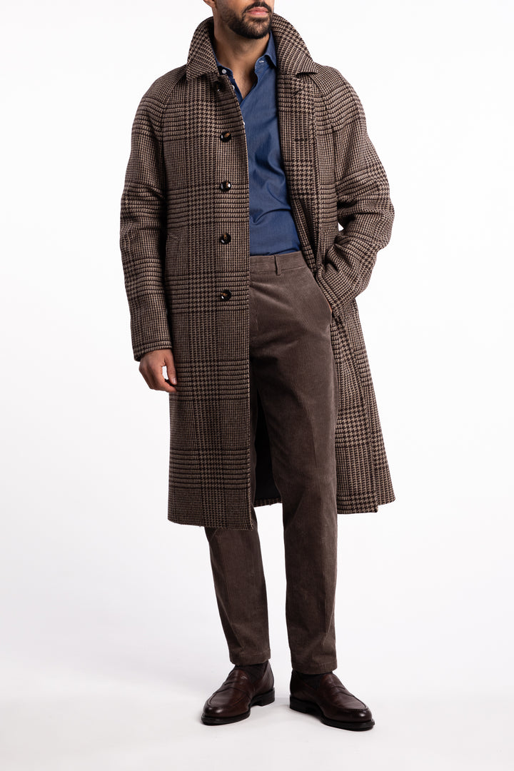 Raglan Coat Brindle Beige