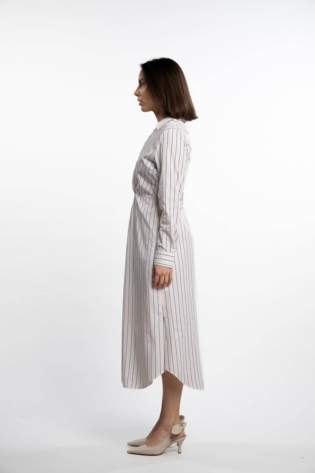 Livia Dress- Cream Stripe