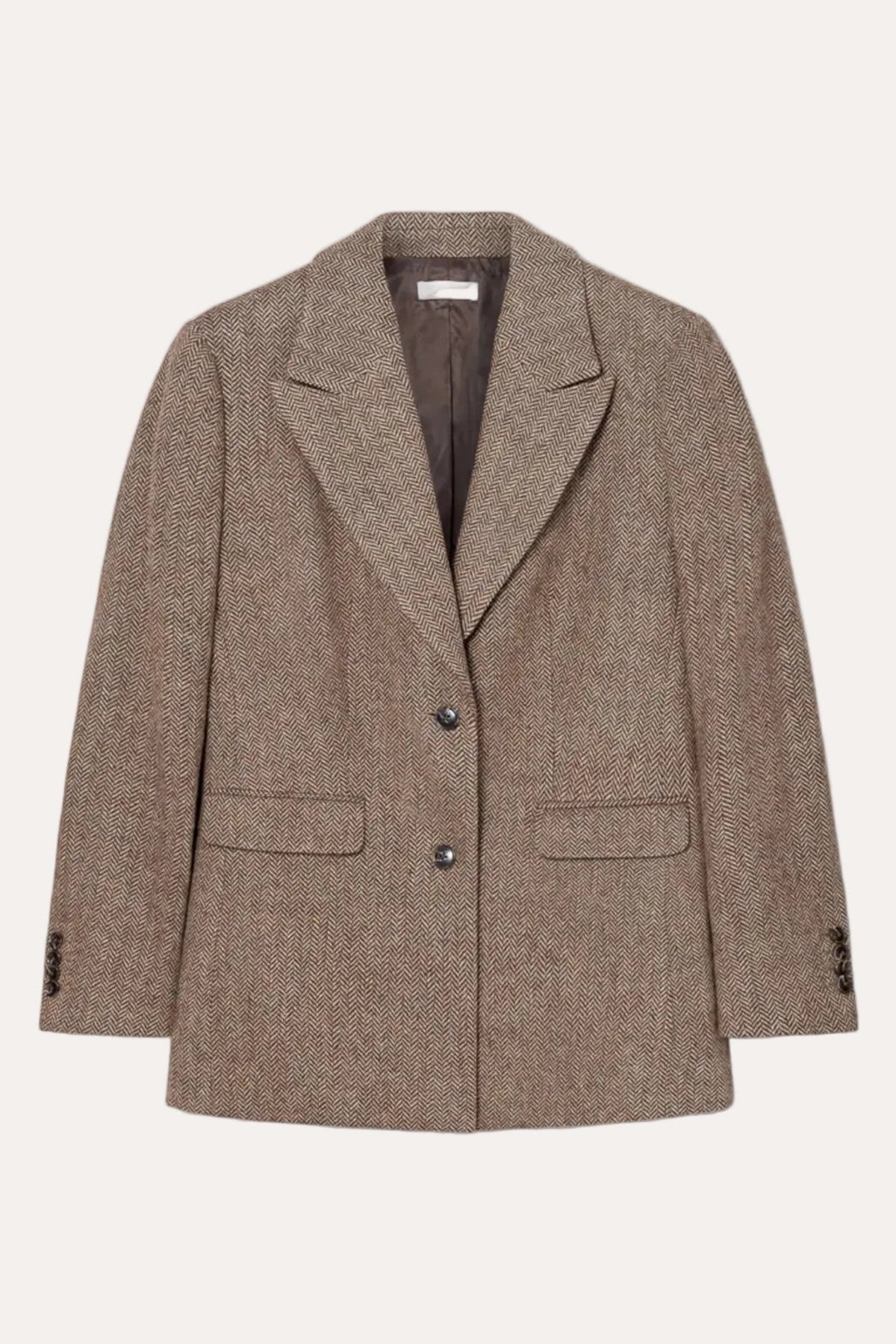 Abby Herringbone Blazer Cognac Herringbone - packshot