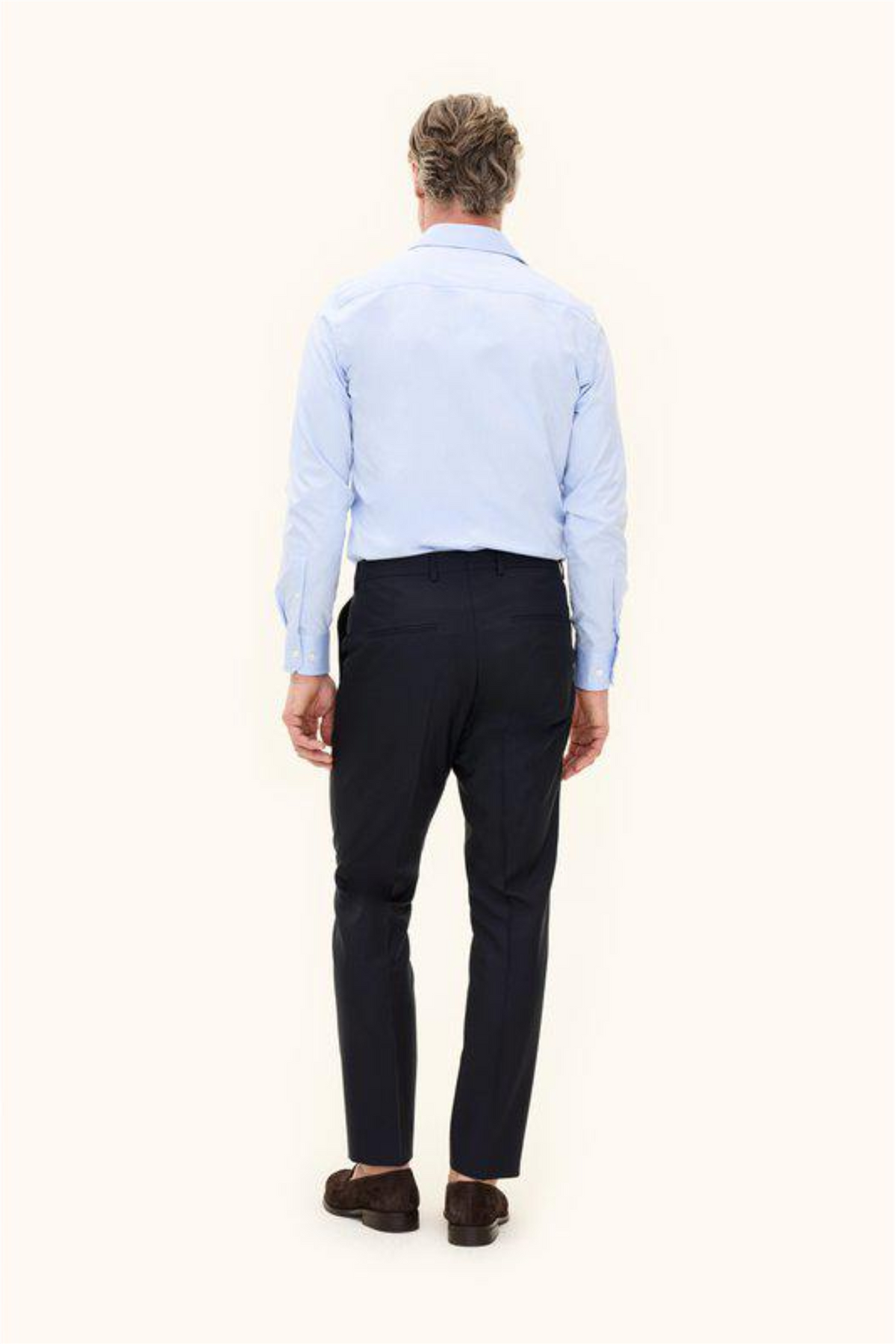 Dandy Regular Fit Wool Trousers Navy