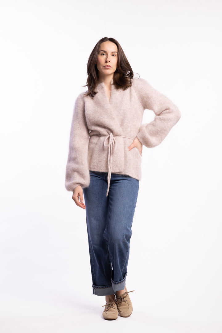 Fredrikke Chunky Cardigan- Hazel beige