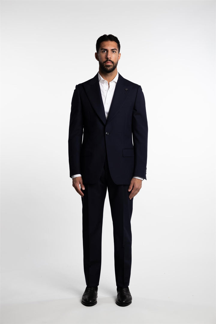 Attitude Wool/Mohair Blazer Navy