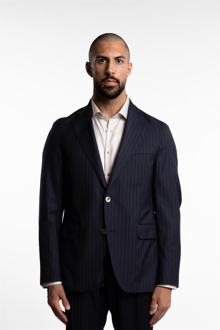 New Sienna Wool Blazer Navy Pinstripe