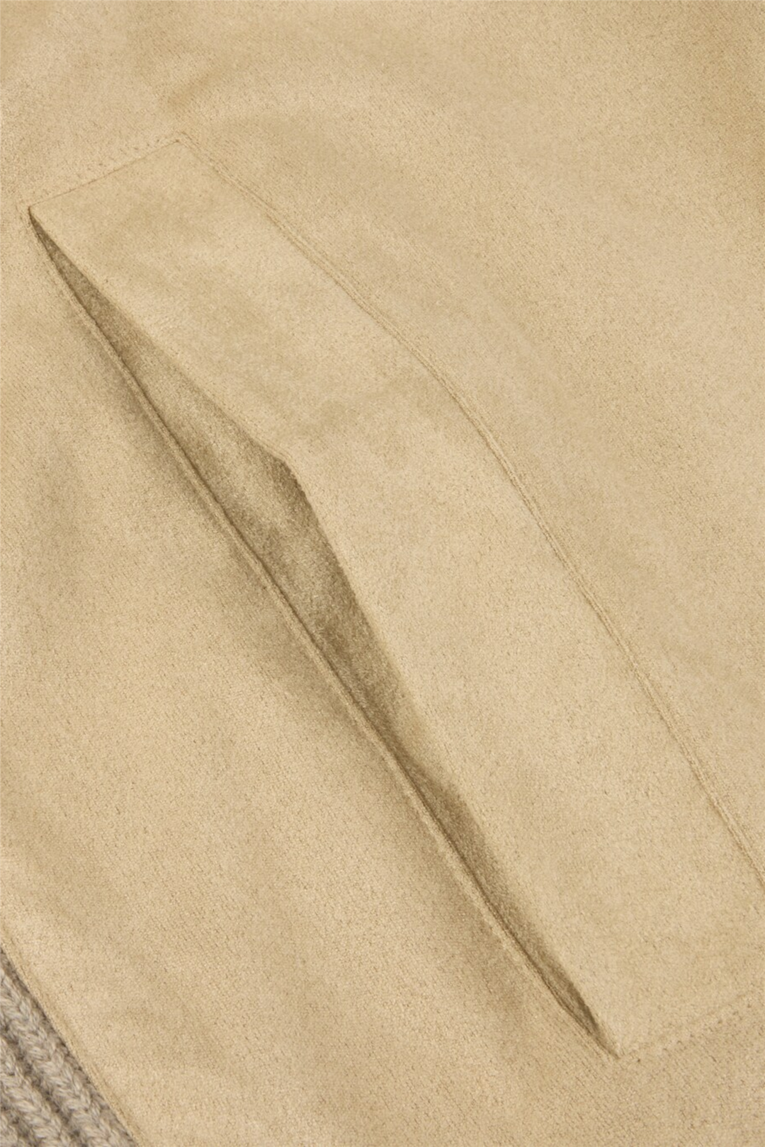 Light Beige Alcantara Cardigan