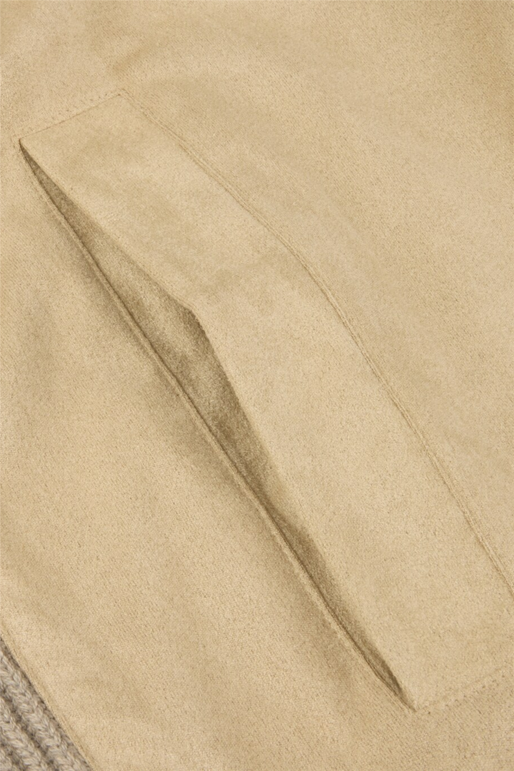 Light Beige Alcantara Cardigan