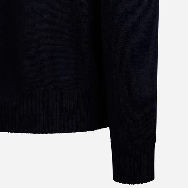 Virgin Wool Crewneck Navy