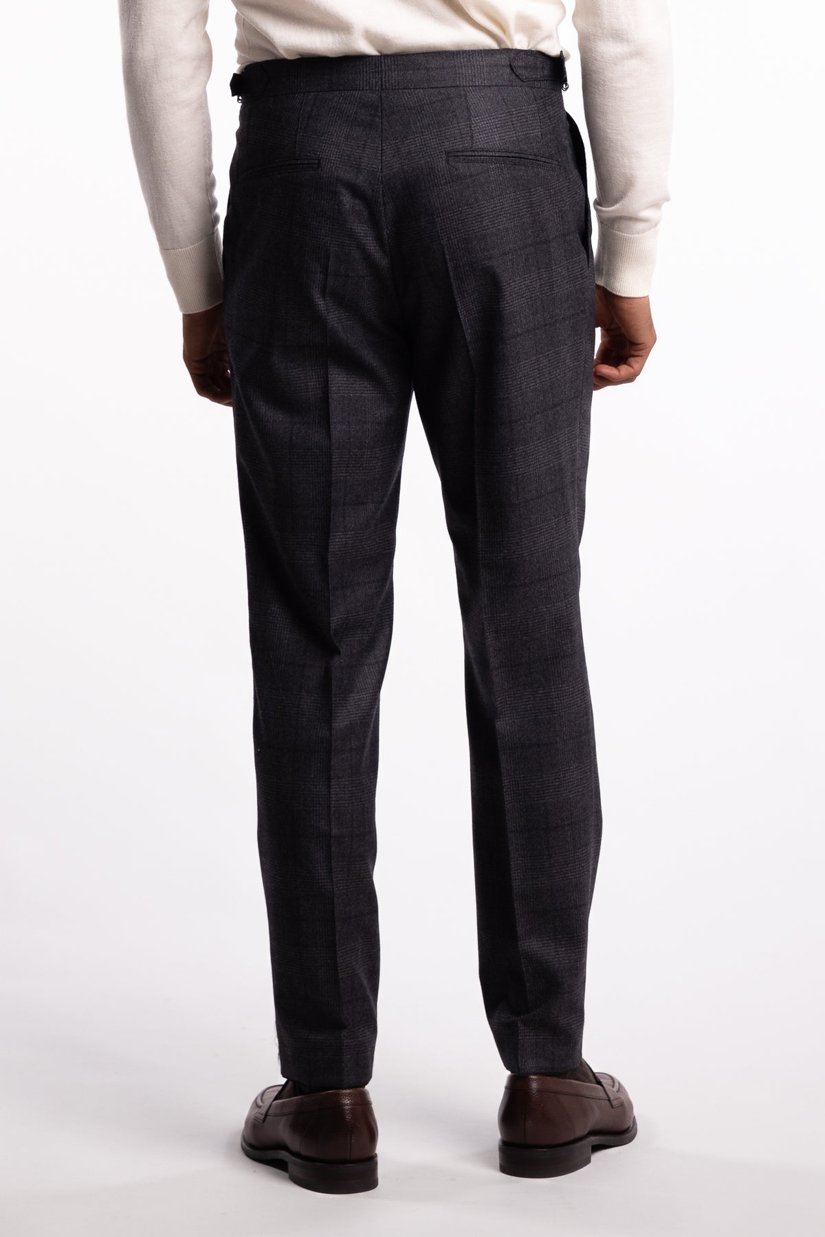 Prato Flanell Pant Grey Check