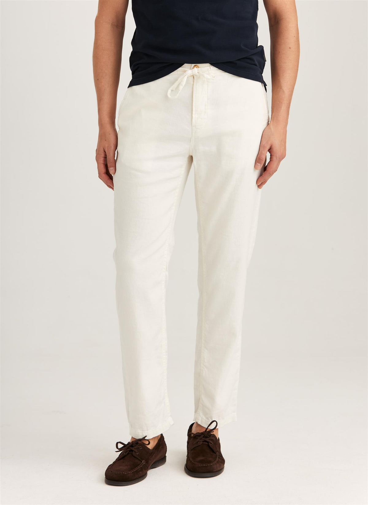 Fenix Linen Trouser Off White