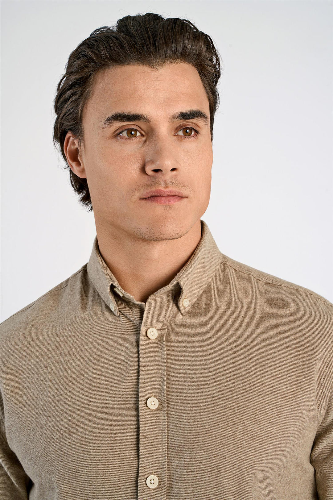 Flannel Shirt Mid Brown