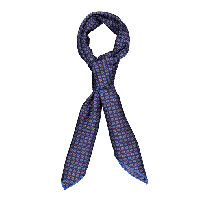 Silk Bandana Navy/Light Blue