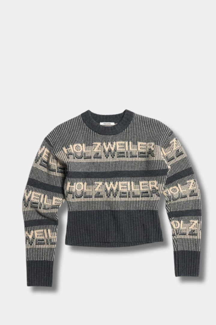 Ski Cropped Crew - Dk. Grey
