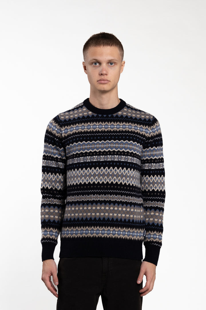 Case Fair Isle Crew Midnight