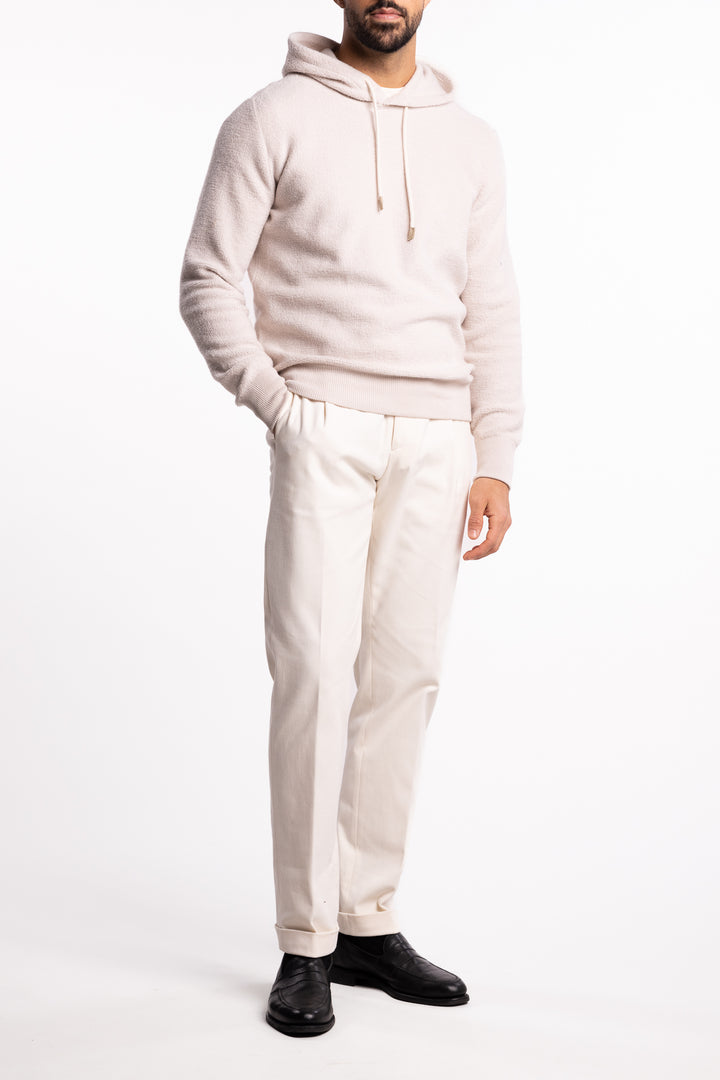 Sweater Hoodie Wool/Cashmere Cream