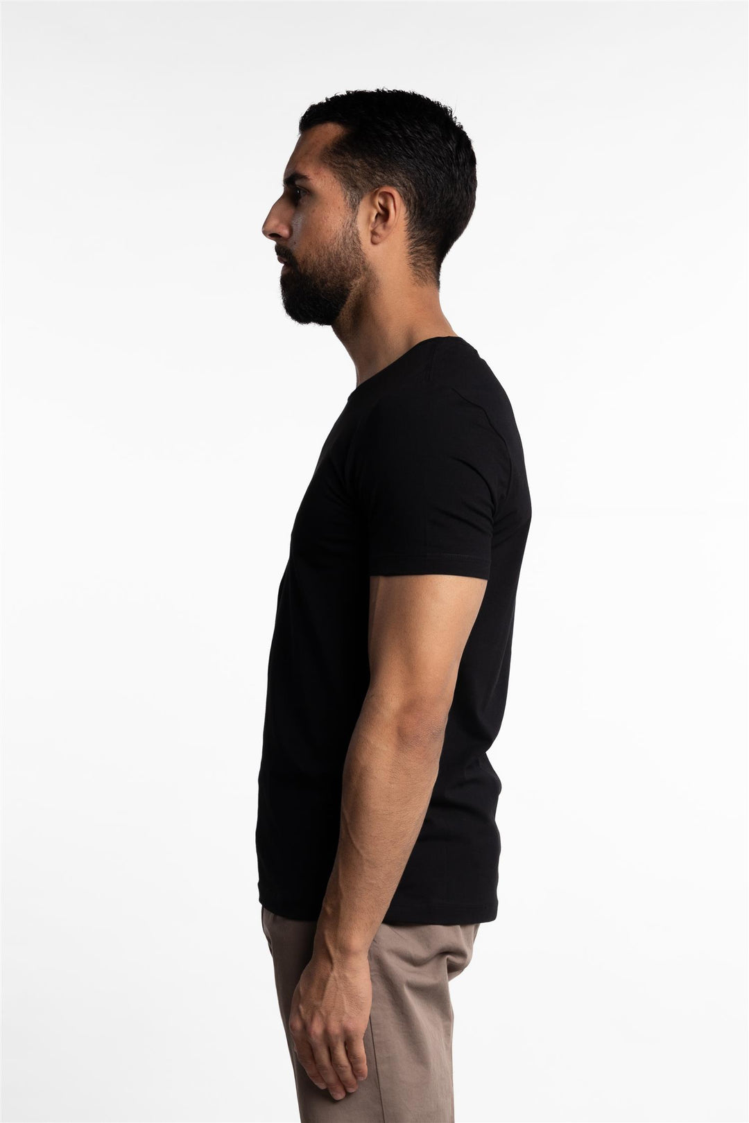 Kyran Cotton Stretch Slim Fit T-Shirt Black