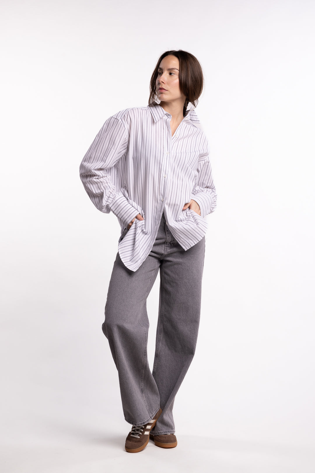 Salovas Shirt 13072 - White Stripe