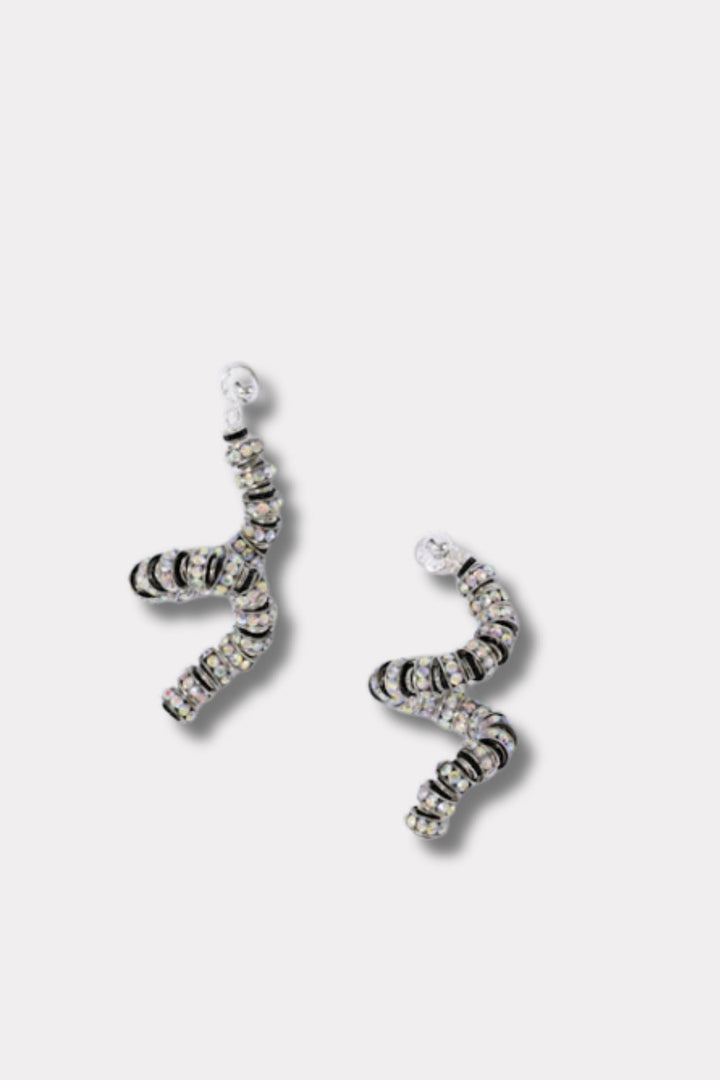 Viper Earrings- Zebra