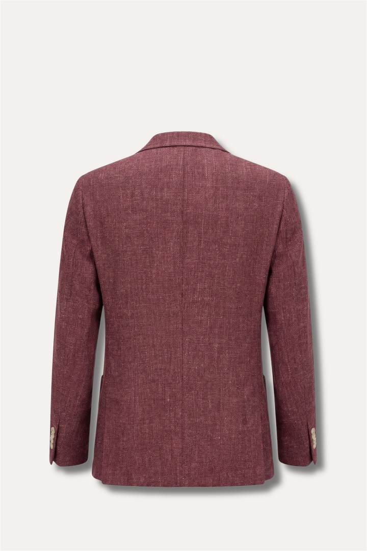 Wool/Silk Active Blazer Mono Bordeaux